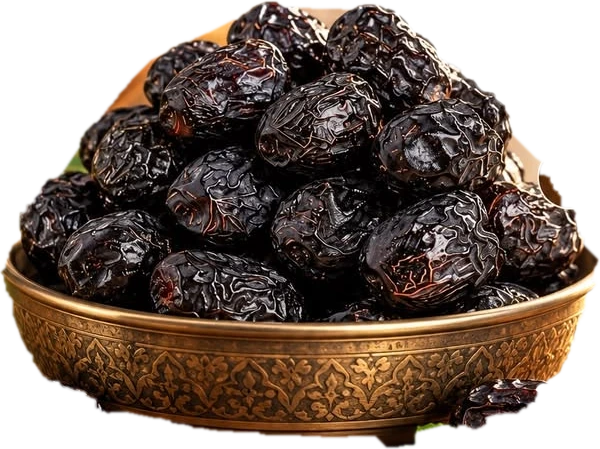 طبق من تمور العجوة الفاخرة
